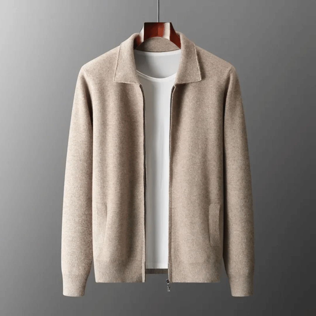Emiliano Gebreide Wol Cardigan