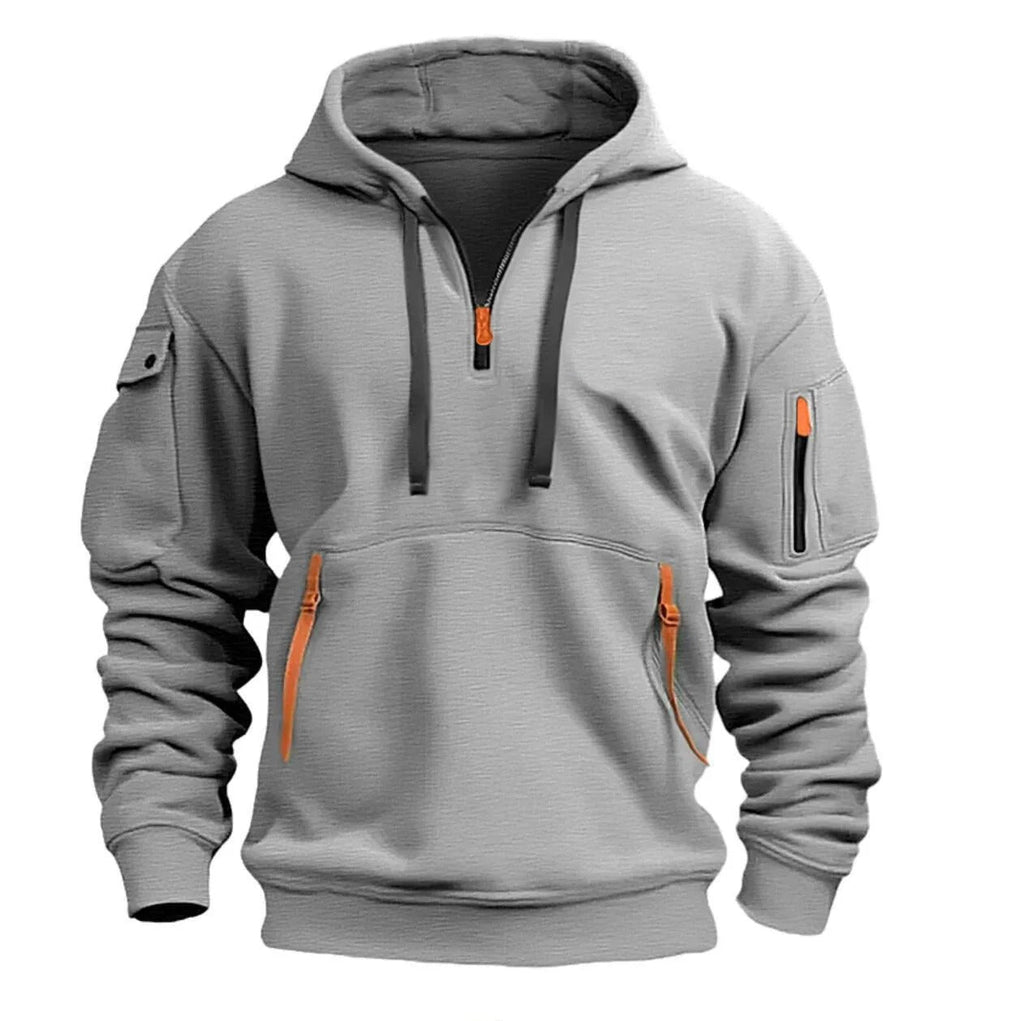 Heren Halve Ritssluiting Hoodie