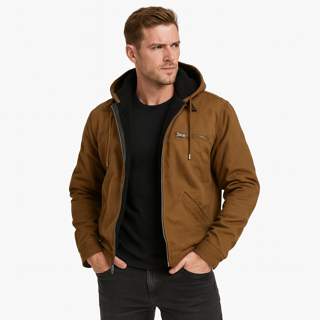 Heren Regenjas met Capuchon