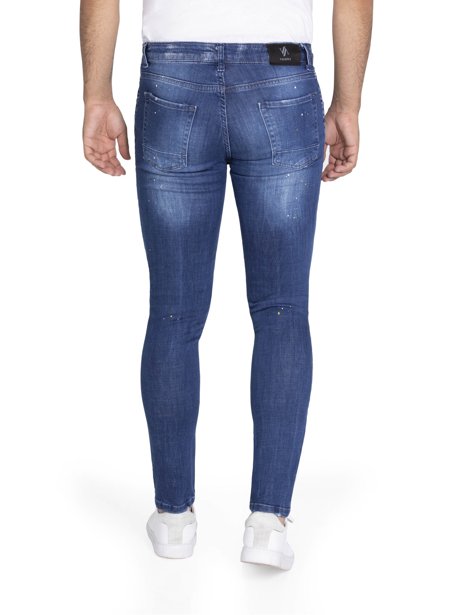 Valenci Jeans Yellow Splashed