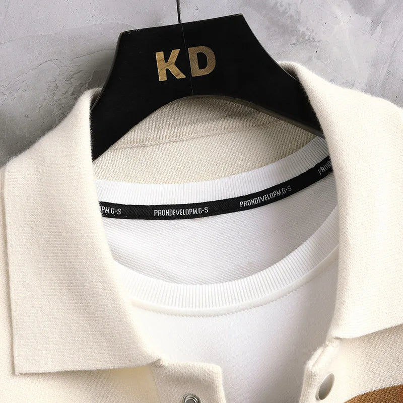 Heren Varsity Jas Gebreid