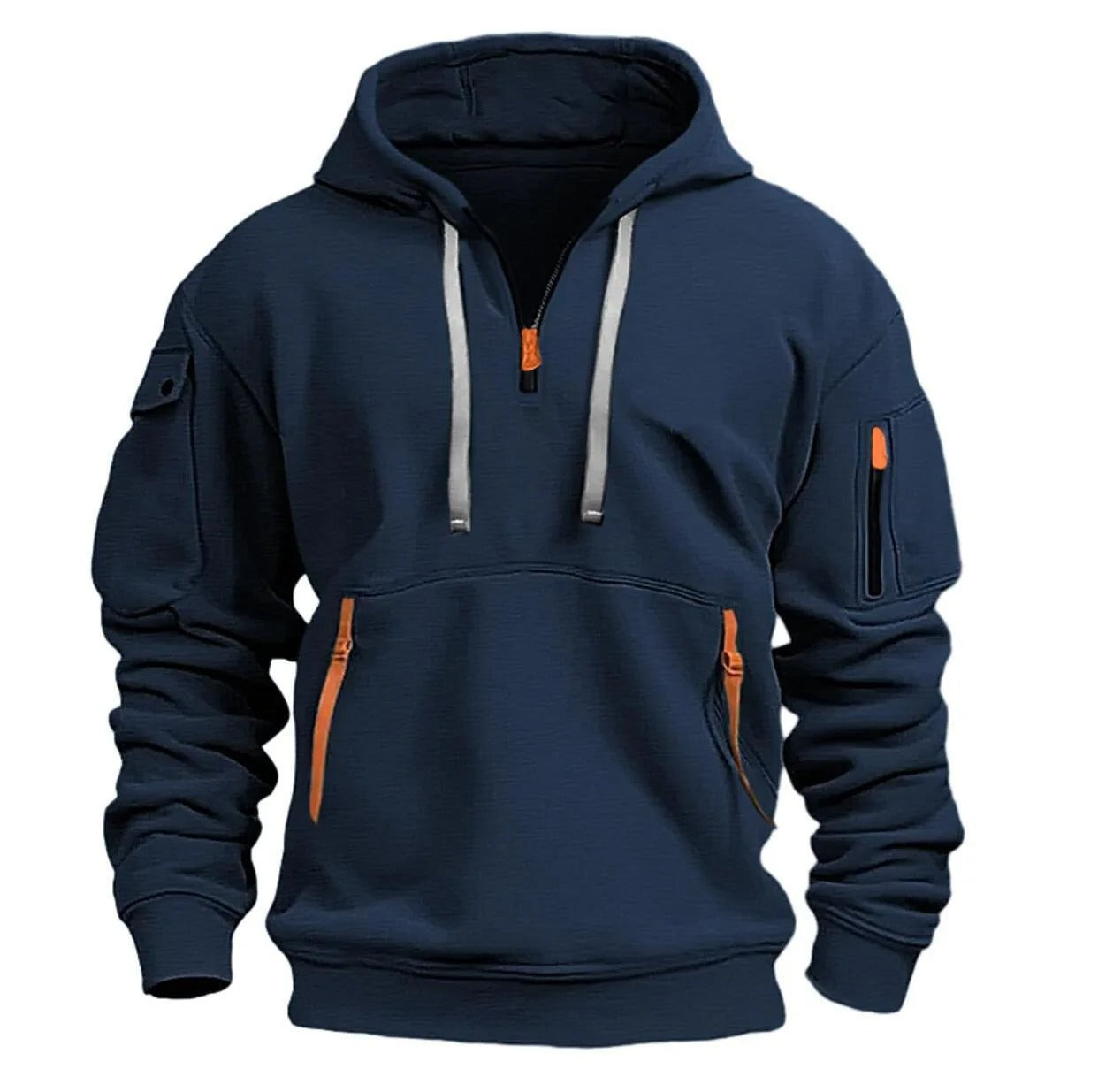 Heren Halve Ritssluiting Hoodie