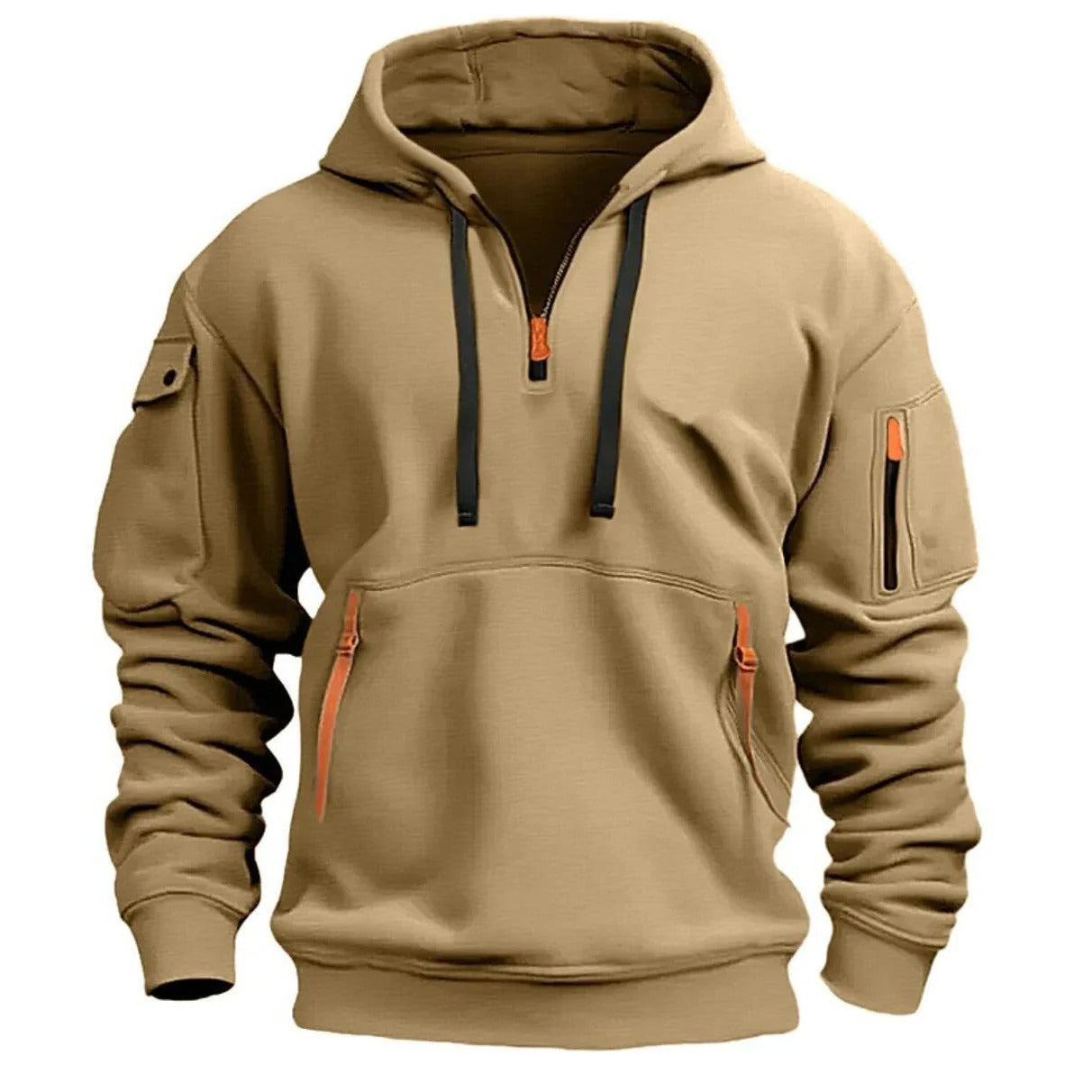 Heren Halve Ritssluiting Hoodie