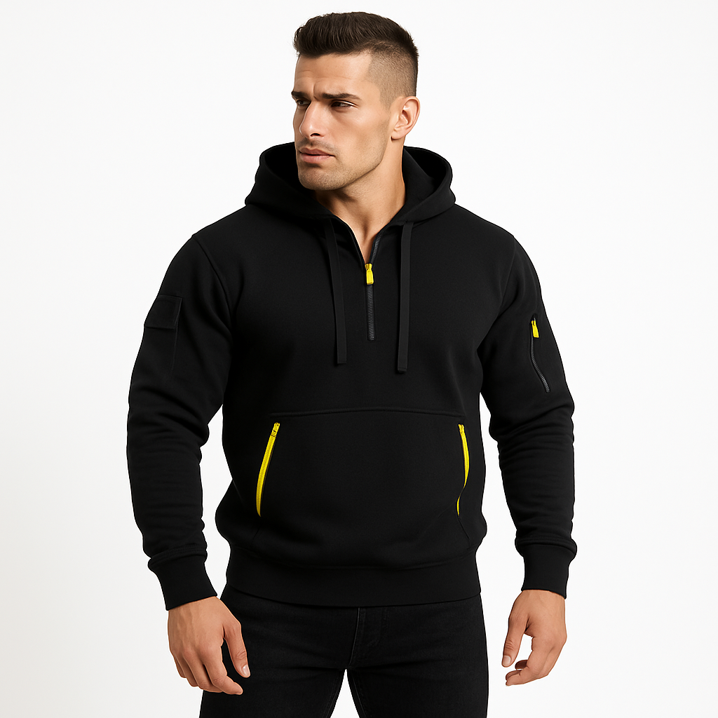 Heren Halve Ritssluiting Hoodie