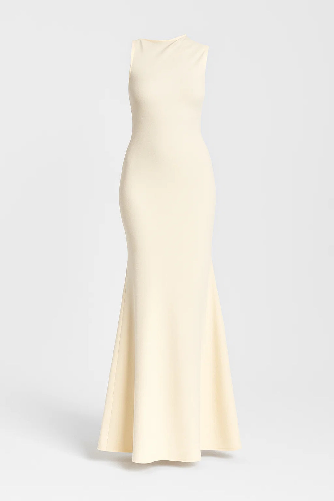 Lange elegante jurk met open rug