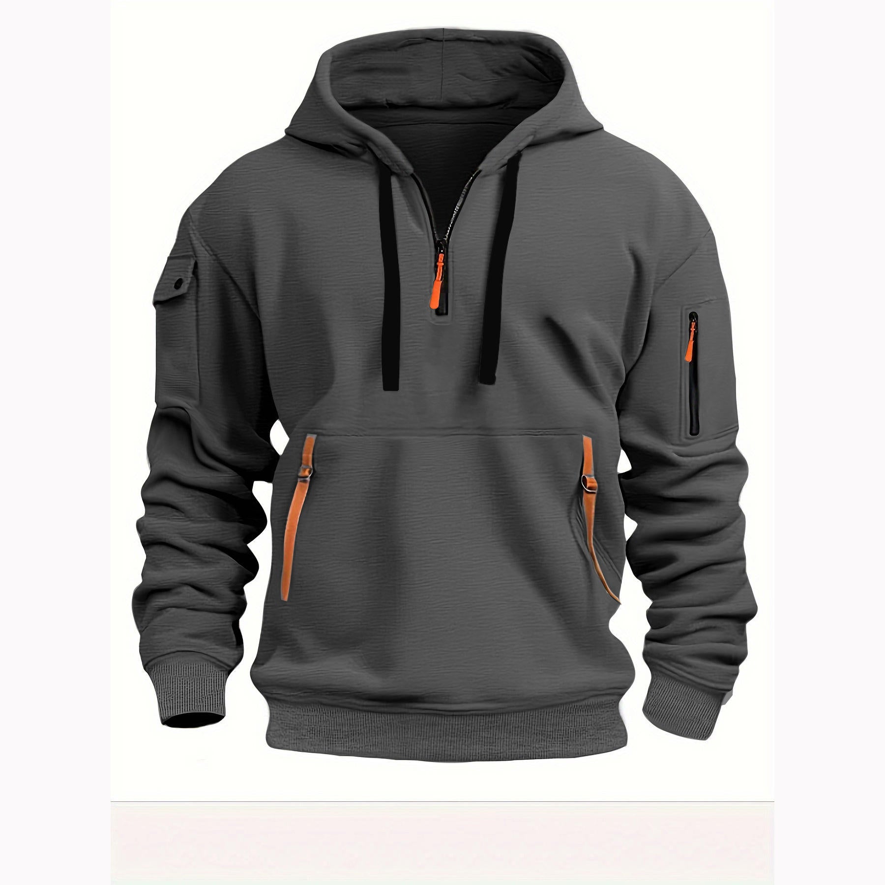 Heren Halve Ritssluiting Hoodie
