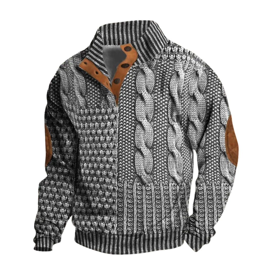 Heren Kabel Gebreide Trui