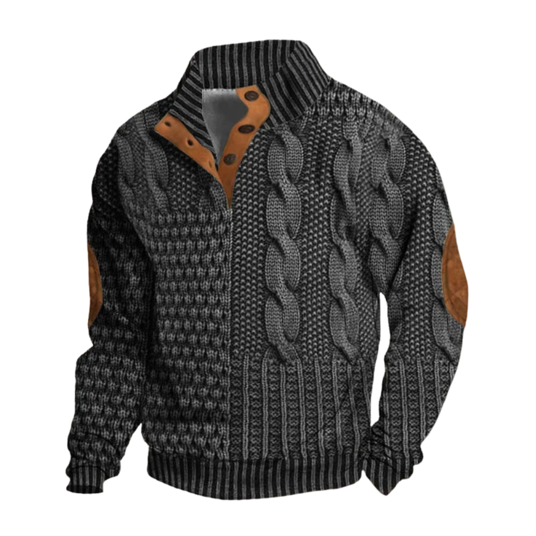 Heren Kabel Gebreide Trui