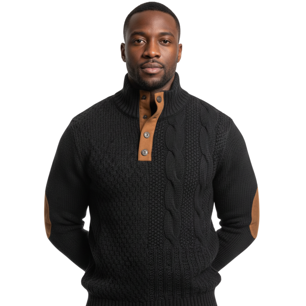 Heren Kabel Gebreide Trui