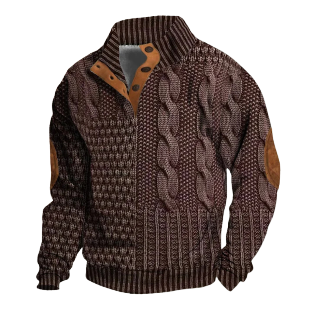 Heren Kabel Gebreide Trui