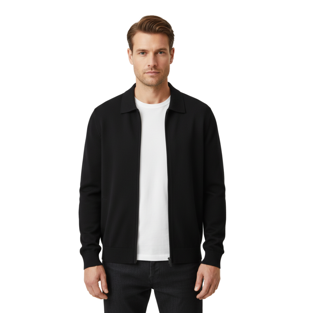 Emiliano Gebreide Wol Cardigan