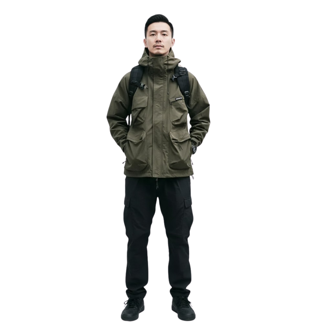 Mannen Windbreaker Jas Overcast