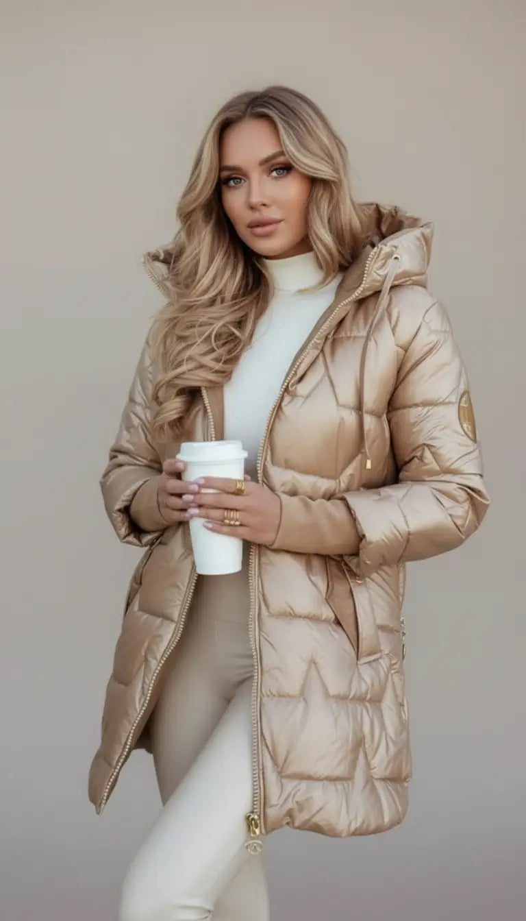 Jolijn | Elegante winterjas met capuchon.