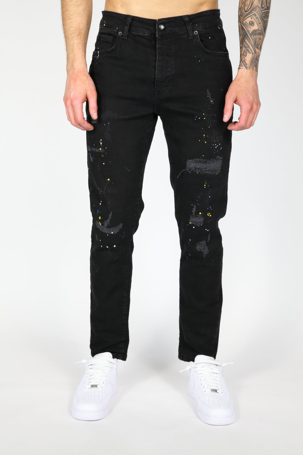 The Ripped Jeans Zwart