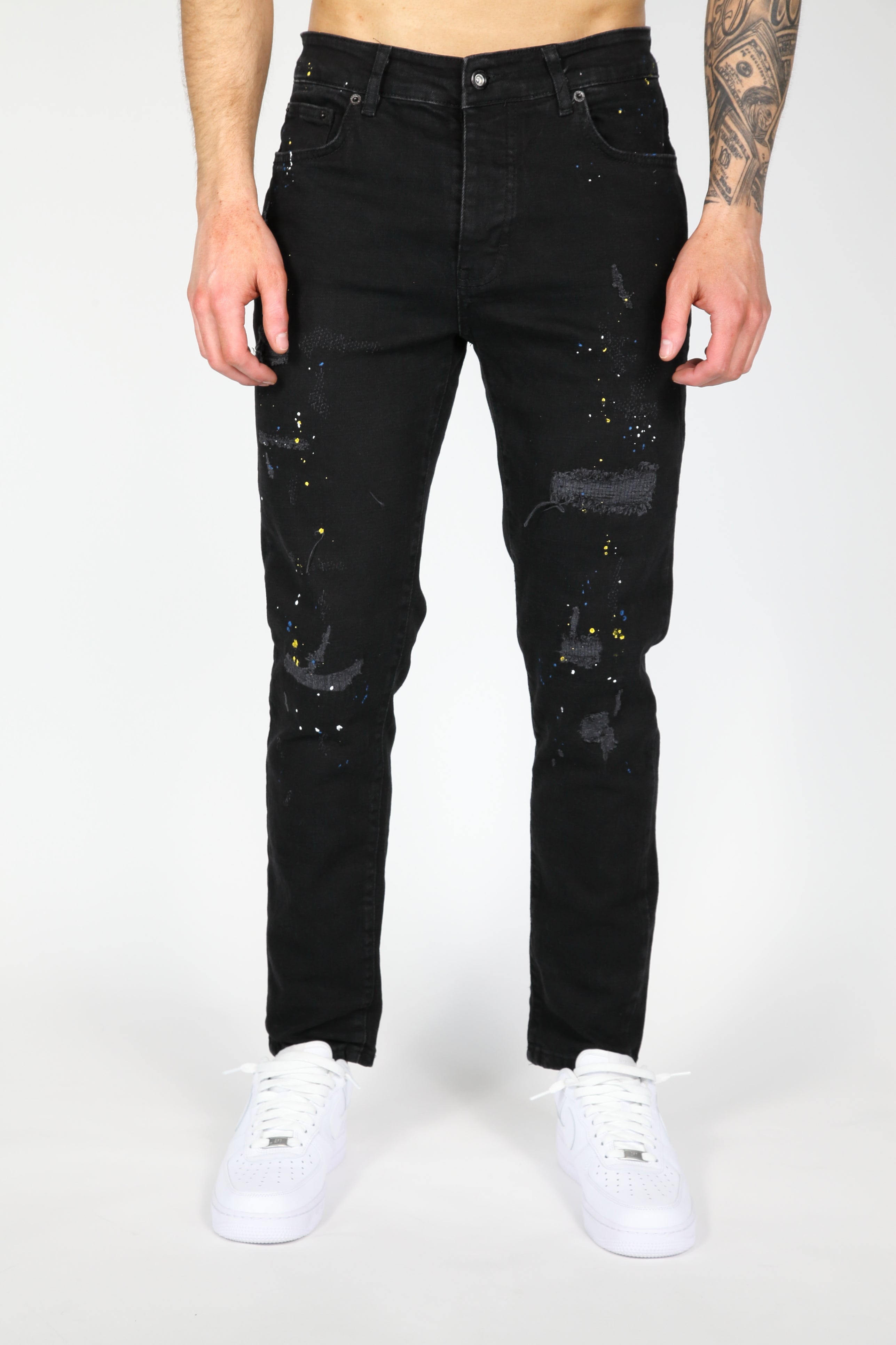 The Ripped Jeans Zwart