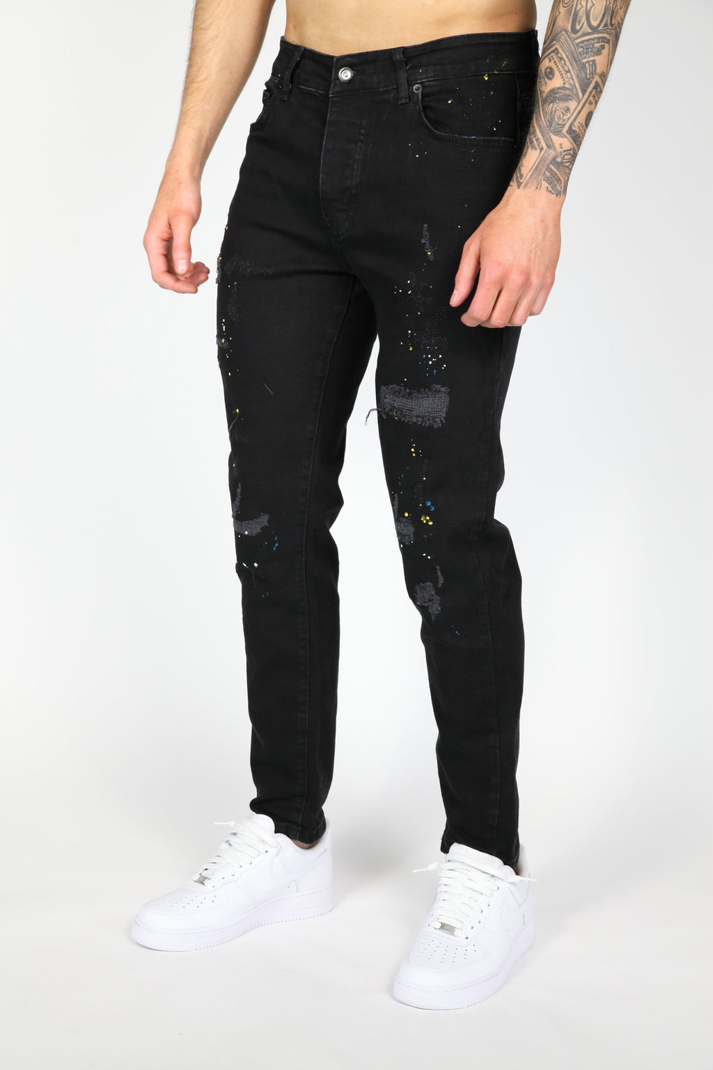 The Ripped Jeans Zwart