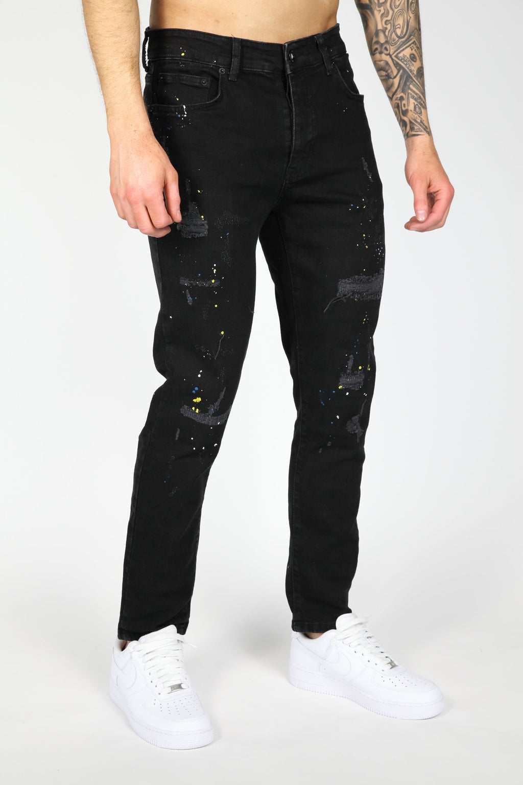 The Ripped Jeans Zwart