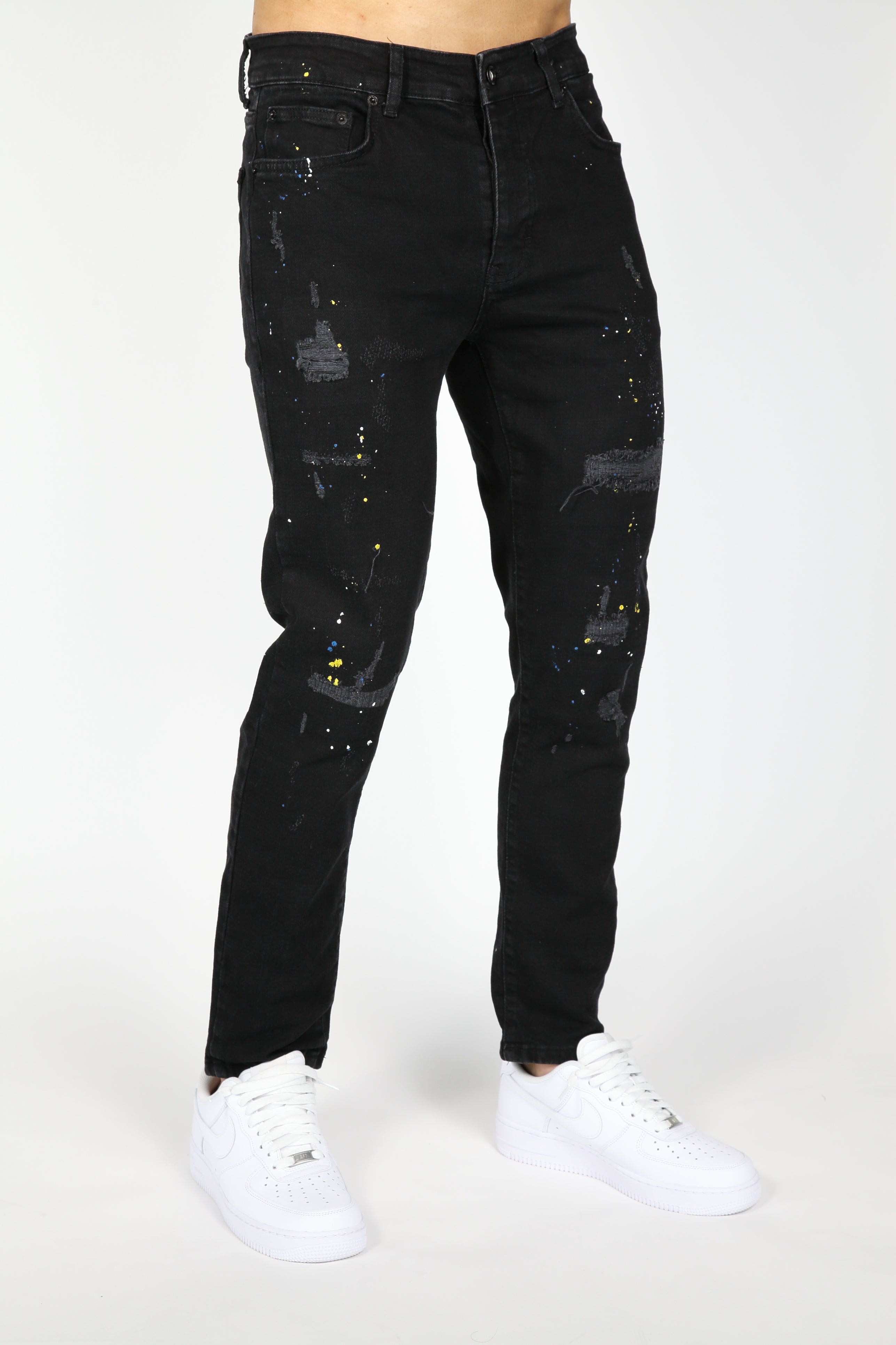 The Ripped Jeans Zwart