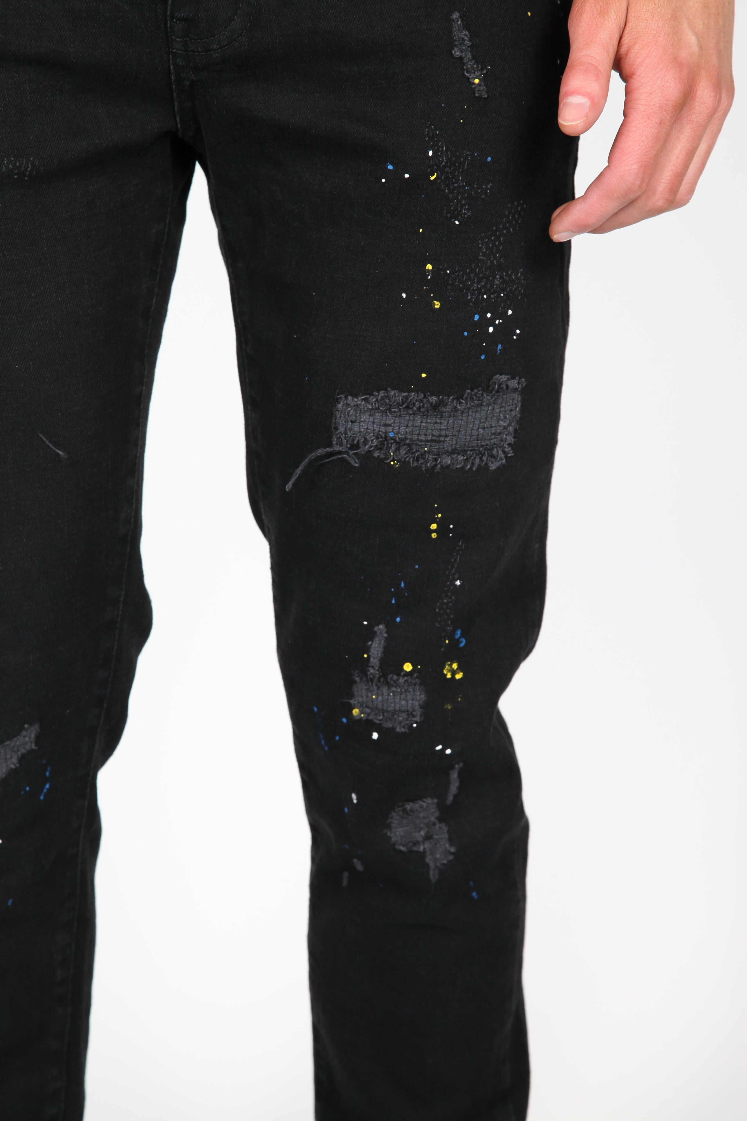 The Ripped Jeans Zwart