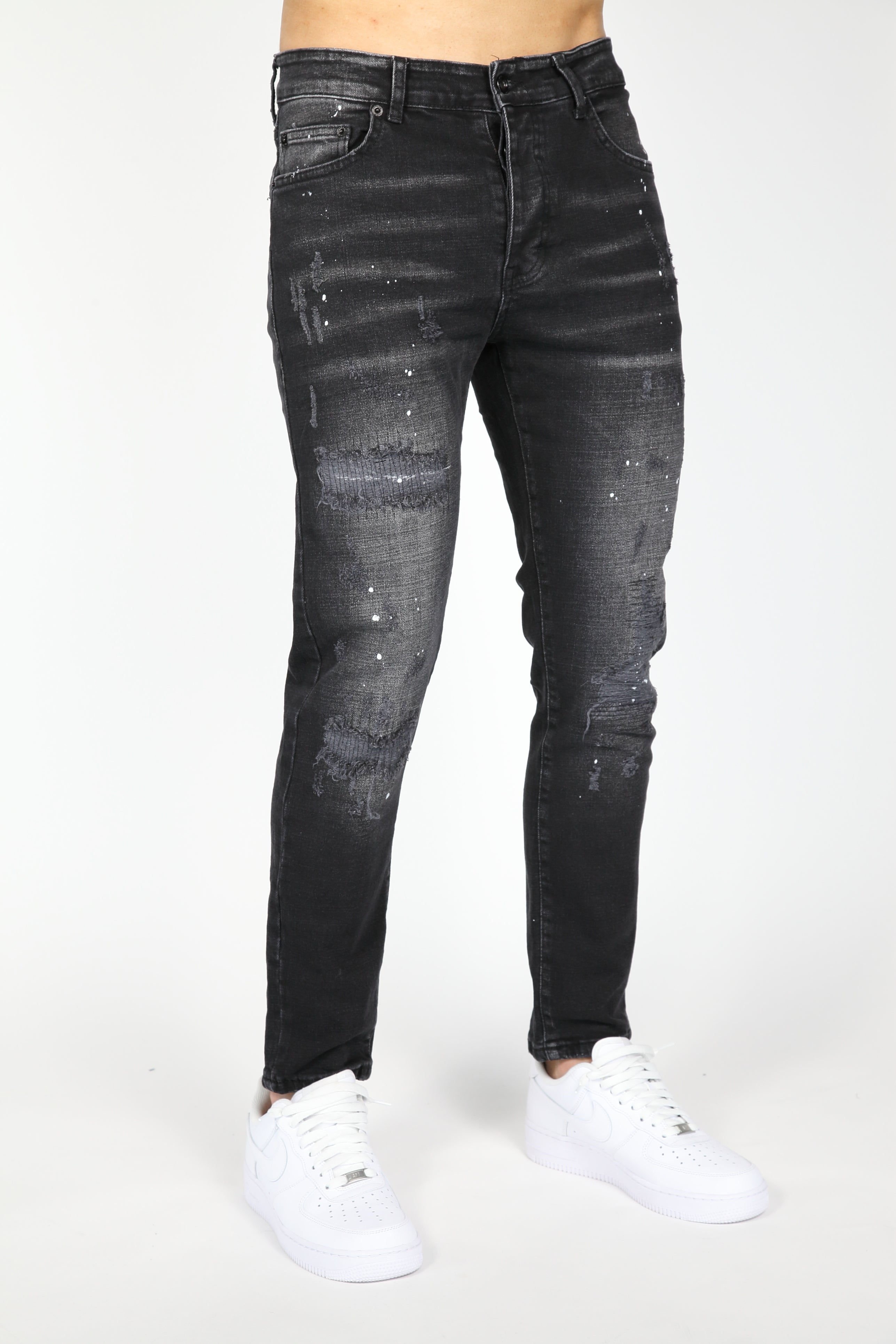 The Ripped Jeans Antraciet