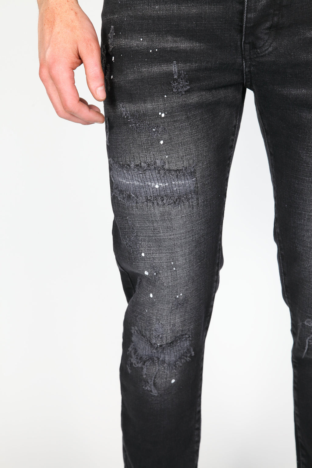 The Ripped Jeans Antraciet