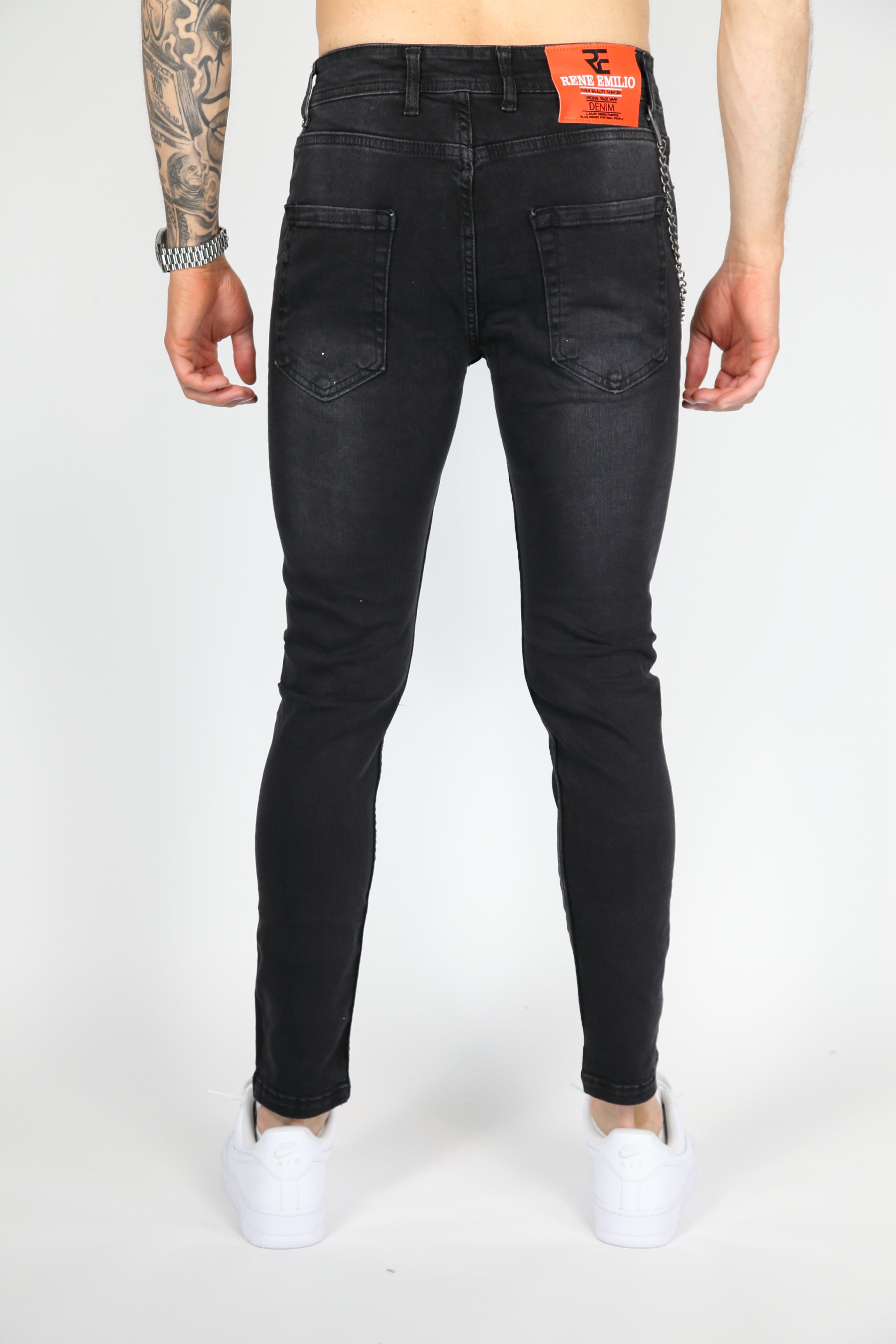 The Painted Rebel Skinny Jeans Antraciet