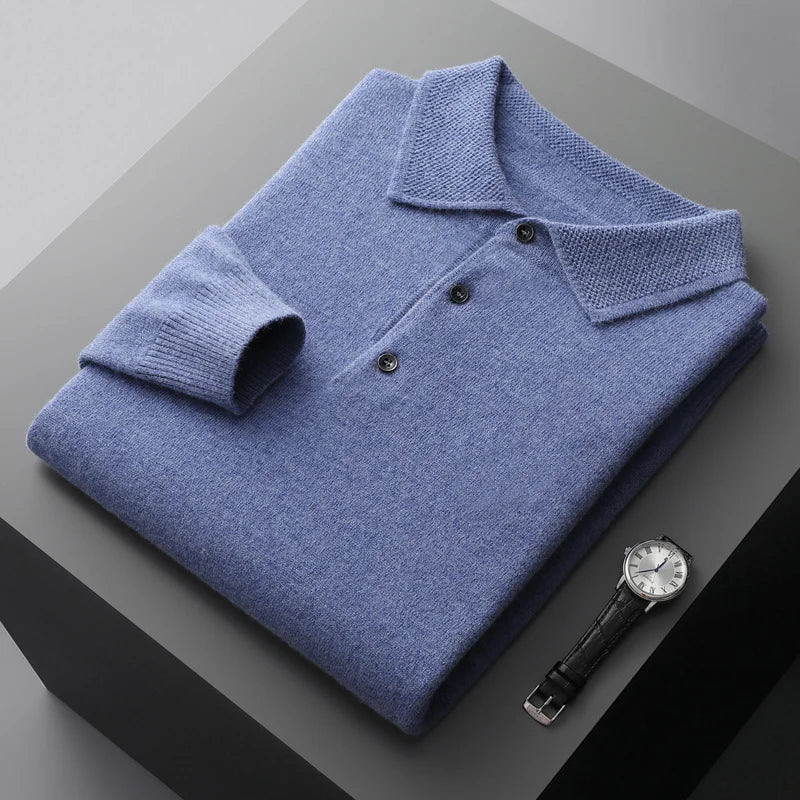 Heren Polo Merino Wol