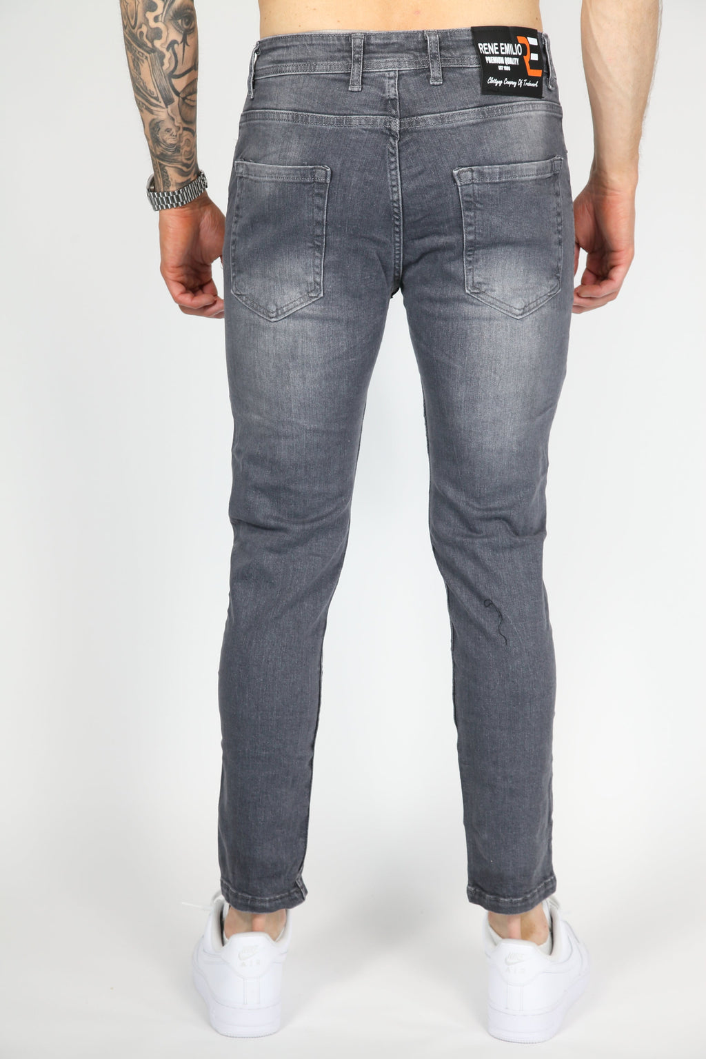 The Splatter Skinny Jeans Grijs