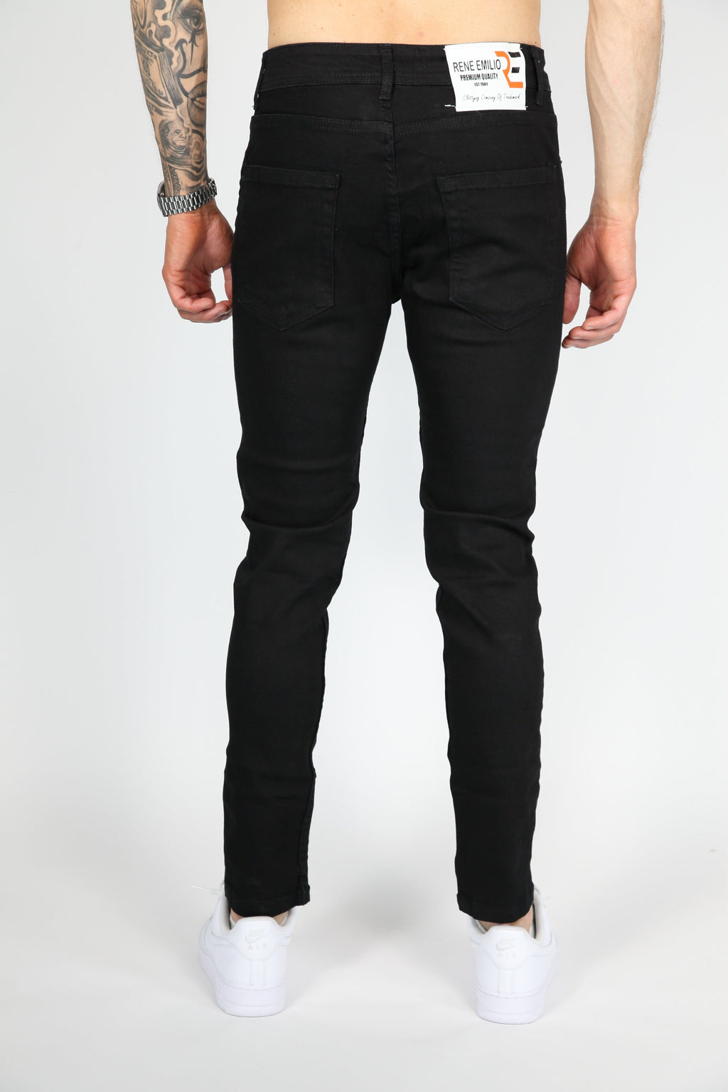 The Splatter Skinny Jeans Zwart