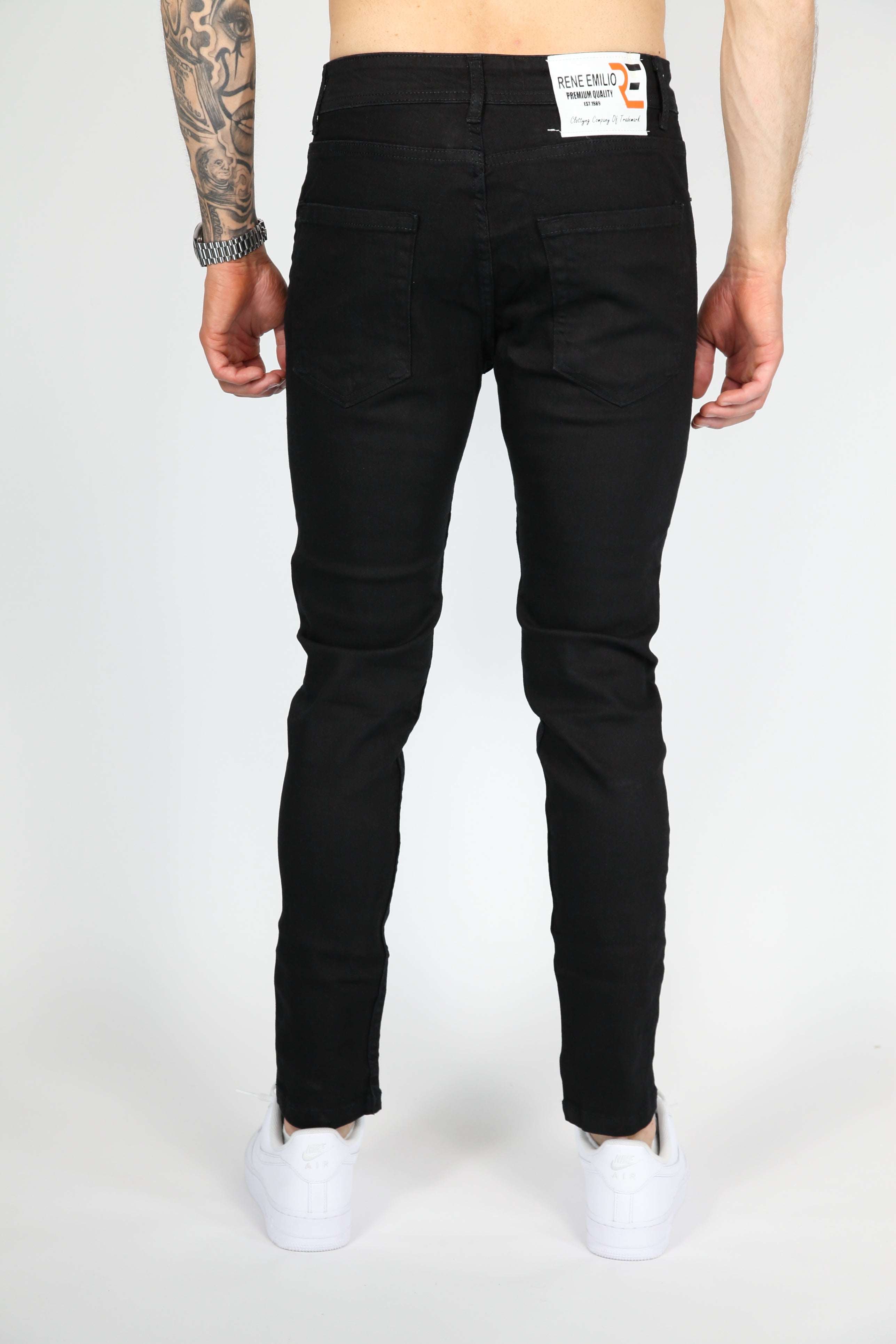 The Splatter Skinny Jeans Zwart