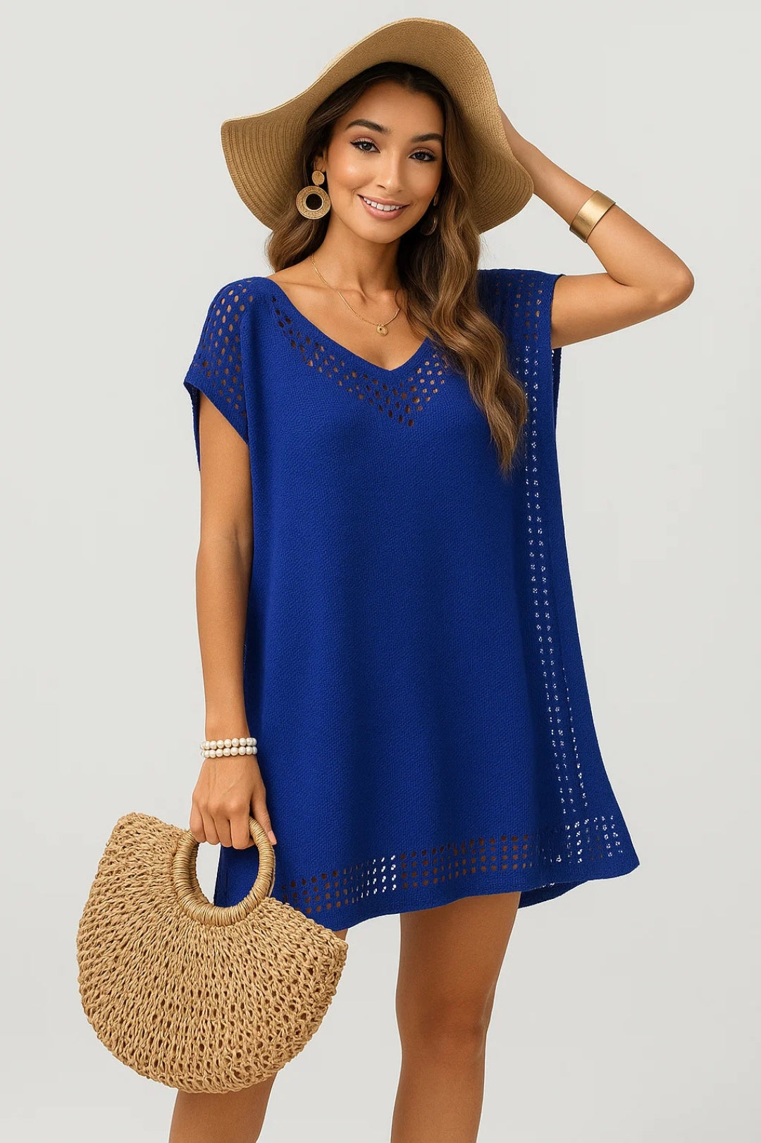 Gehaakte strandtuniek