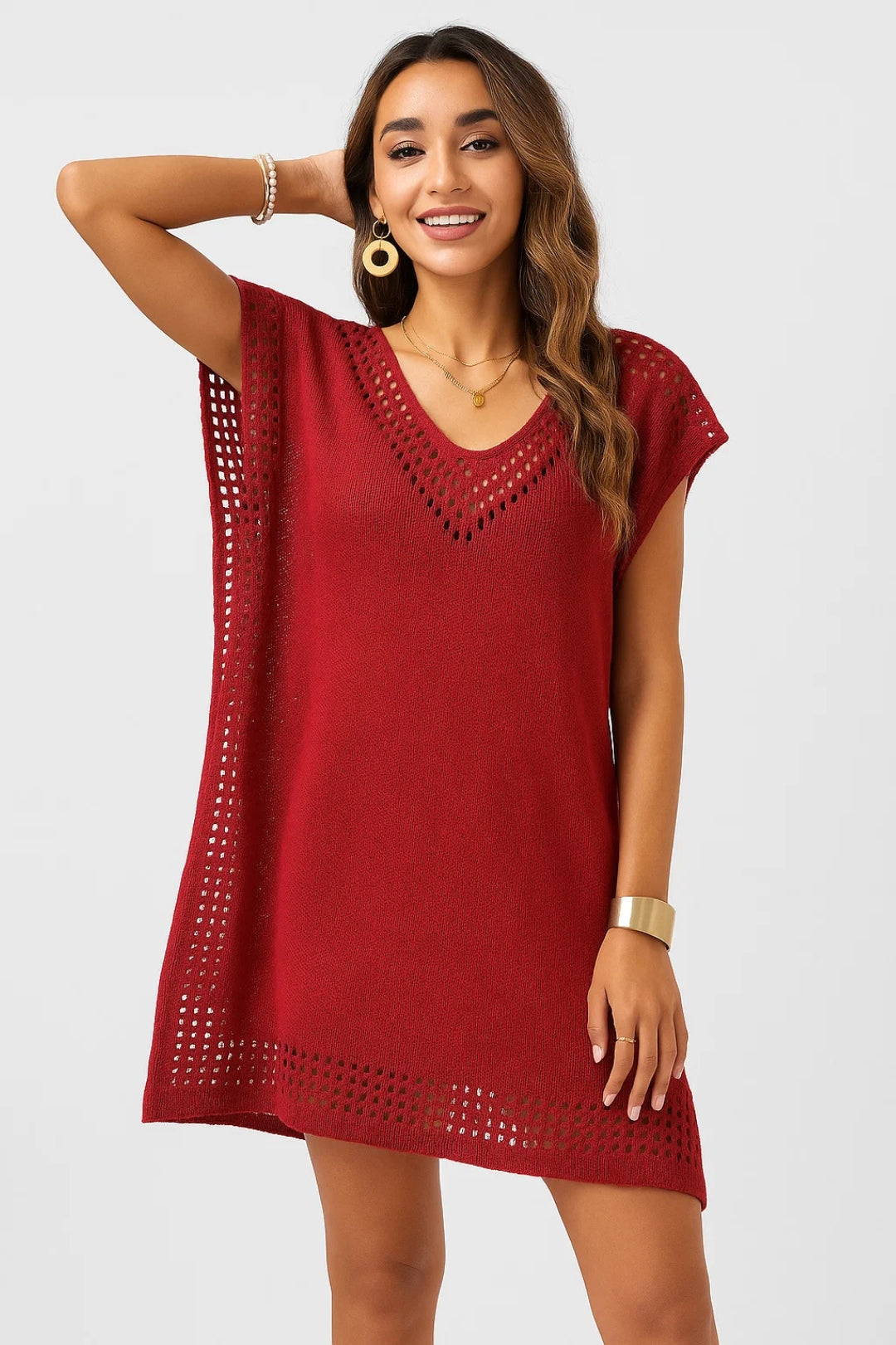 Gehaakte strandtuniek