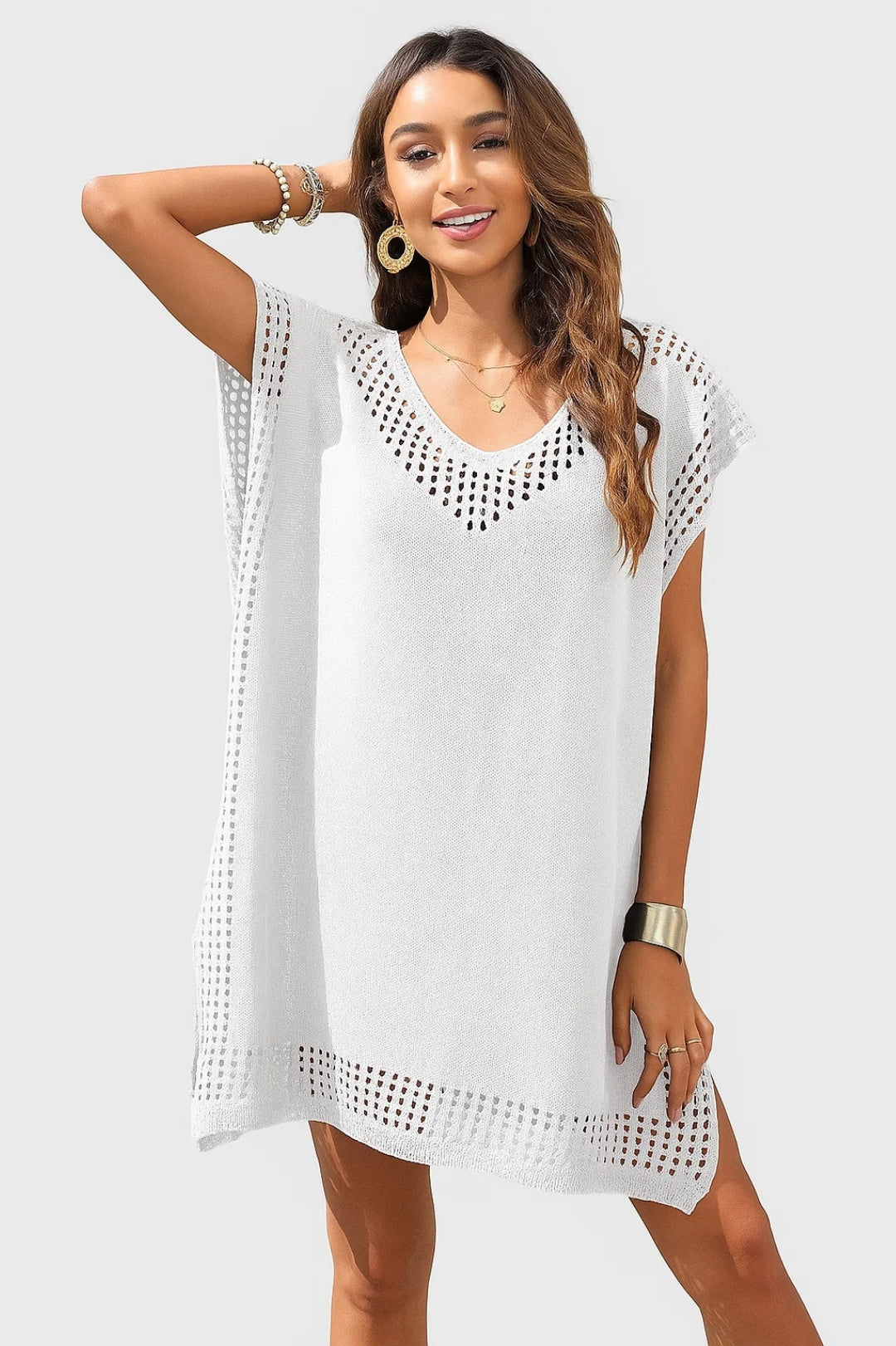 Gehaakte strandtuniek