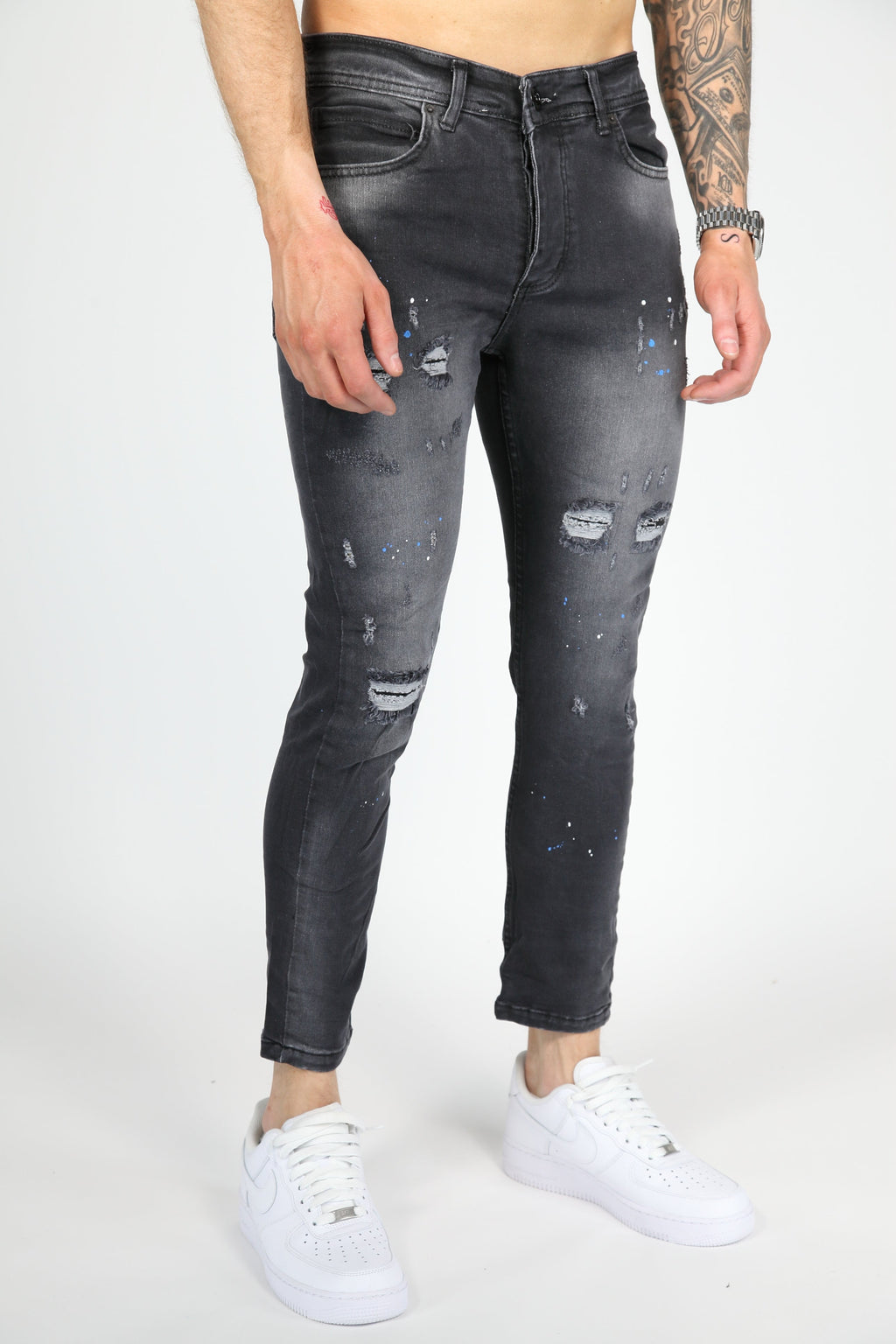 The Urban Slash Skinny Jeans Antraciet