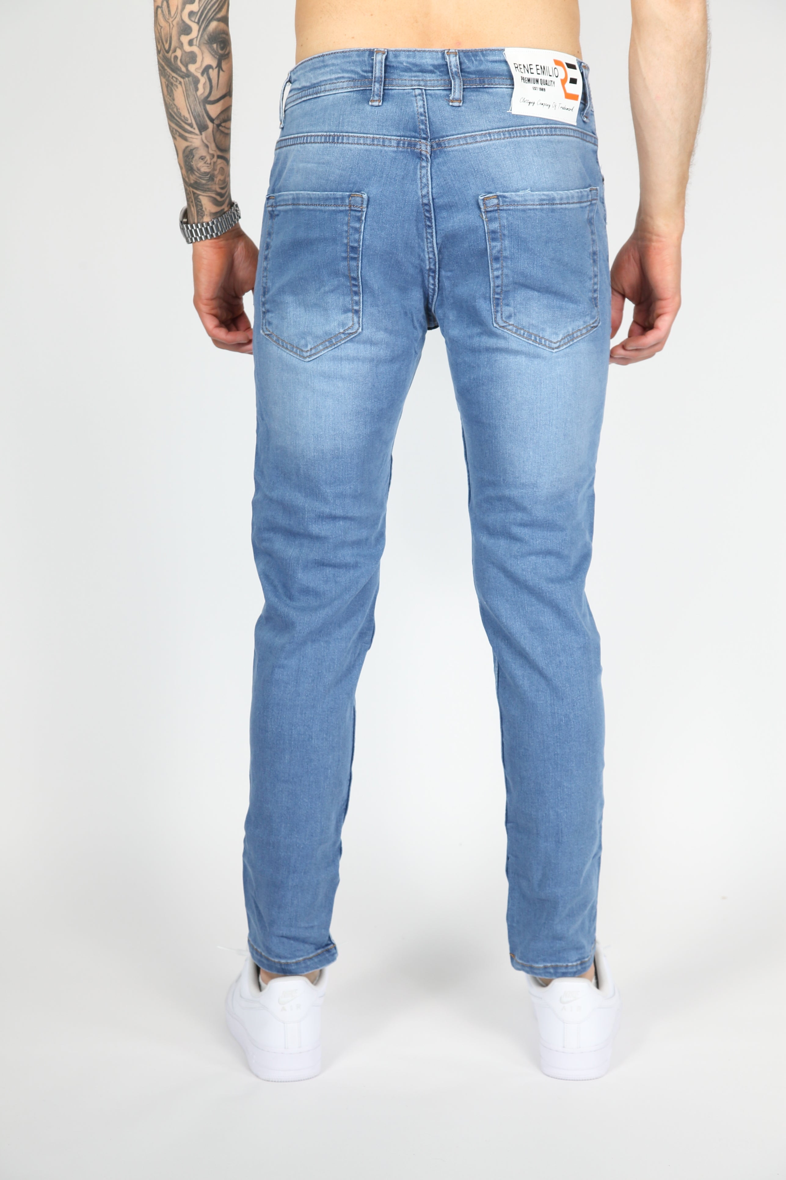 The Urban Slash Skinny Jeans Blauw