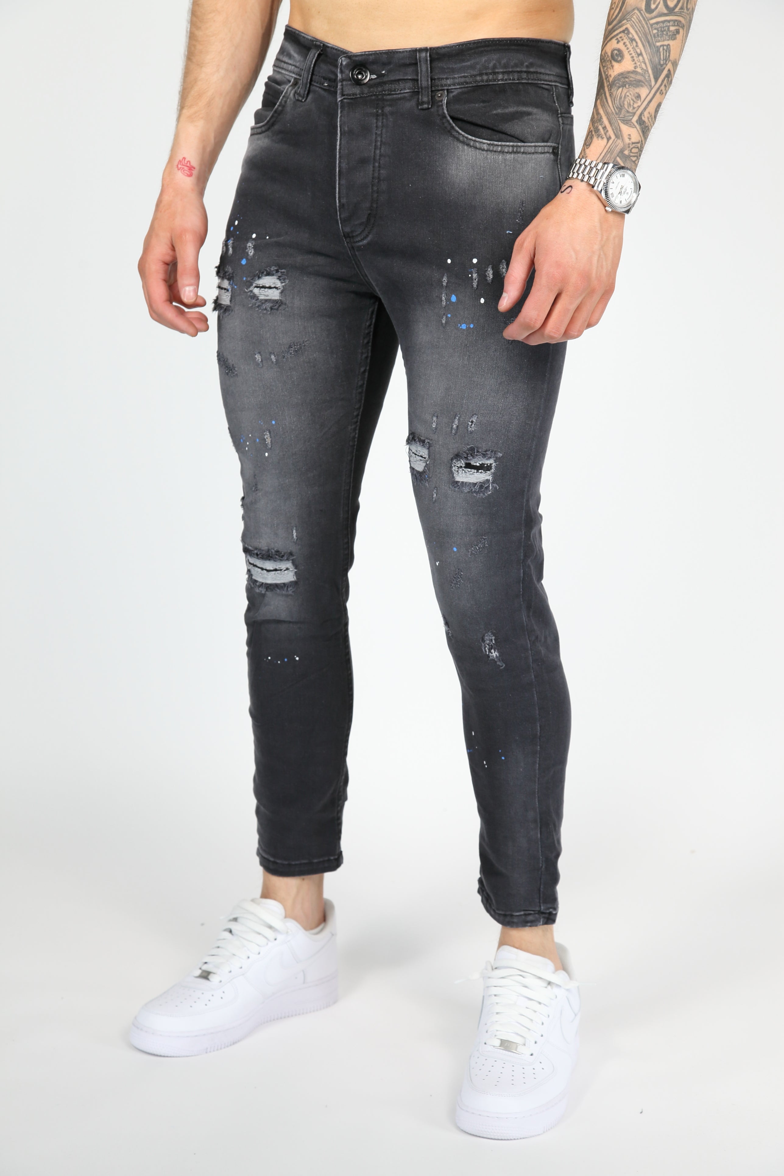 The Urban Slash Skinny Jeans Antraciet
