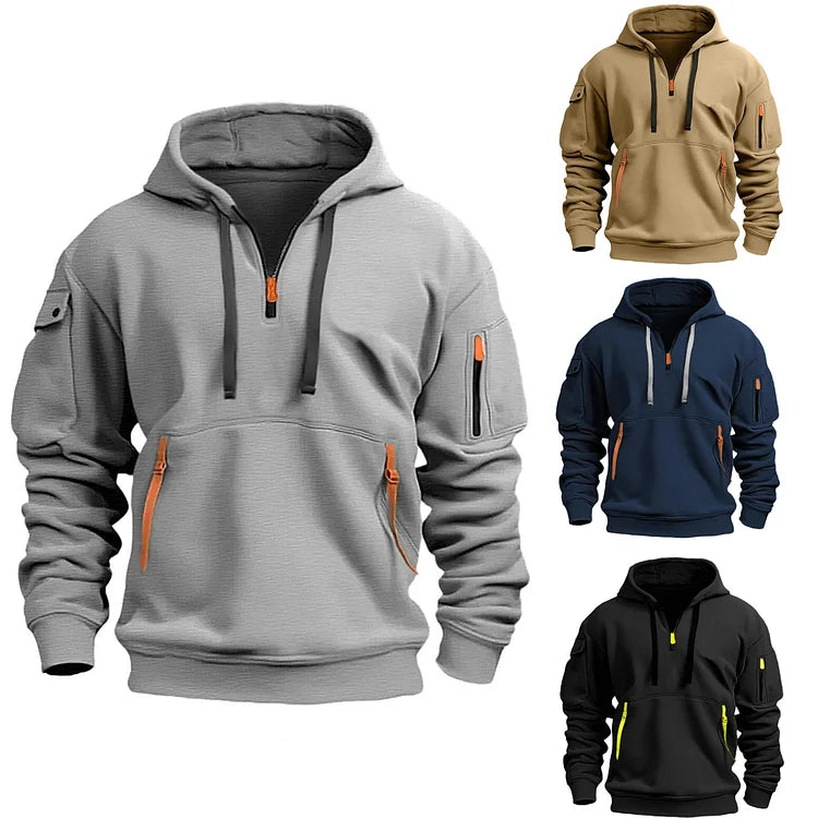 Heren Halve Ritssluiting Hoodie