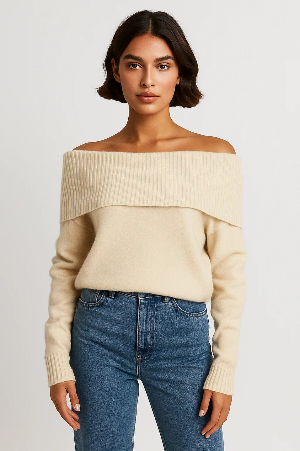 Off-Shoulder Trui | Zachte Knit