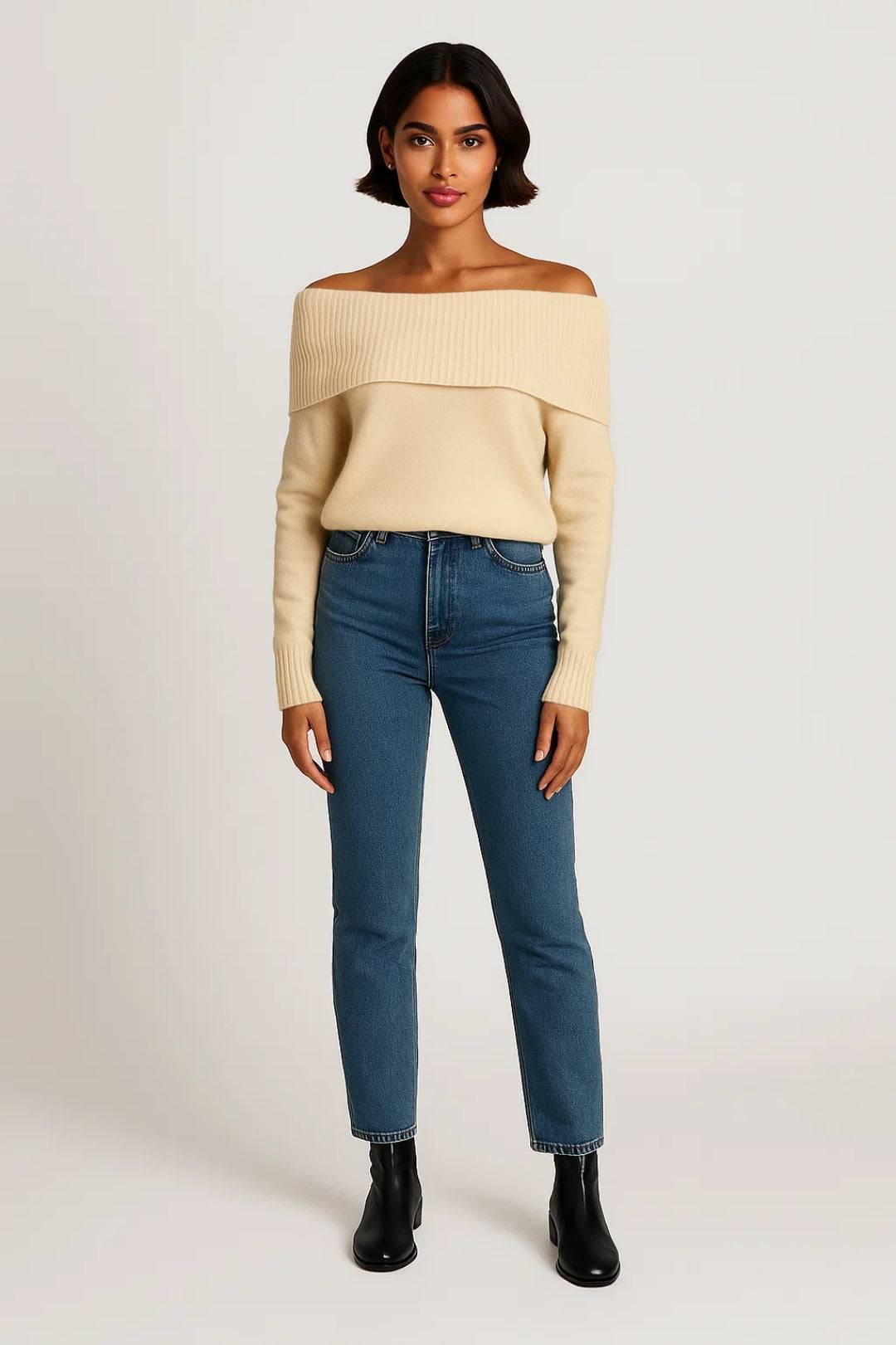 Off-Shoulder Trui | Zachte Knit