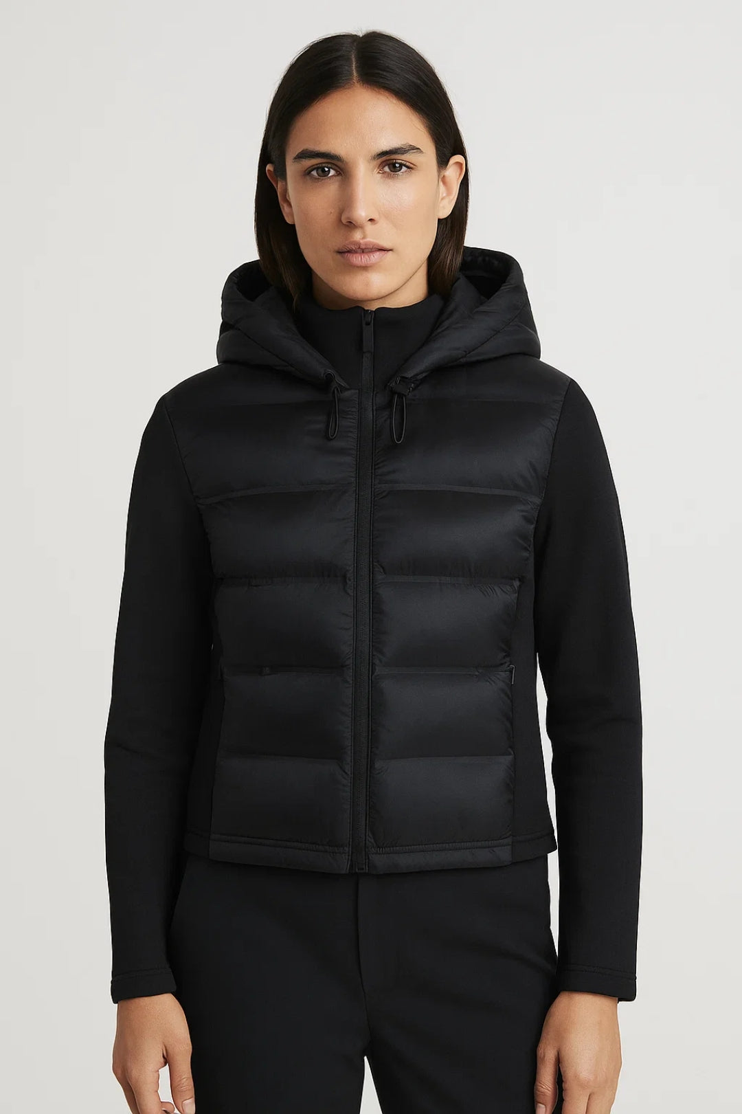 Gewatteerde Jas met Capuchon