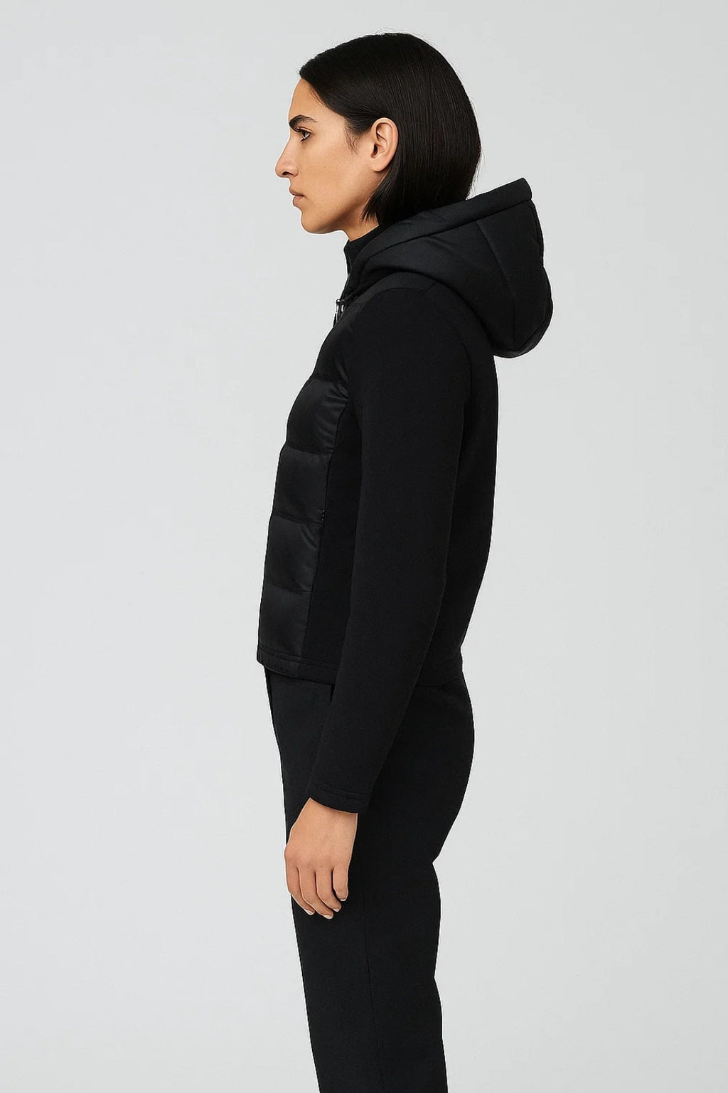 Gewatteerde Jas met Capuchon