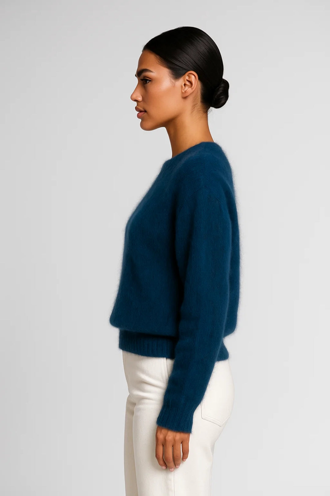 Geborstelde Damestrui | Ronde Hals met Zachte Structuur