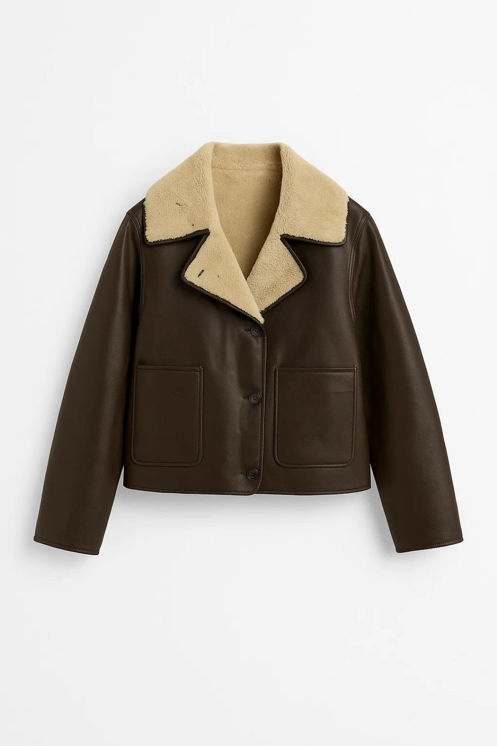 Korte Jas met Imitatiebont