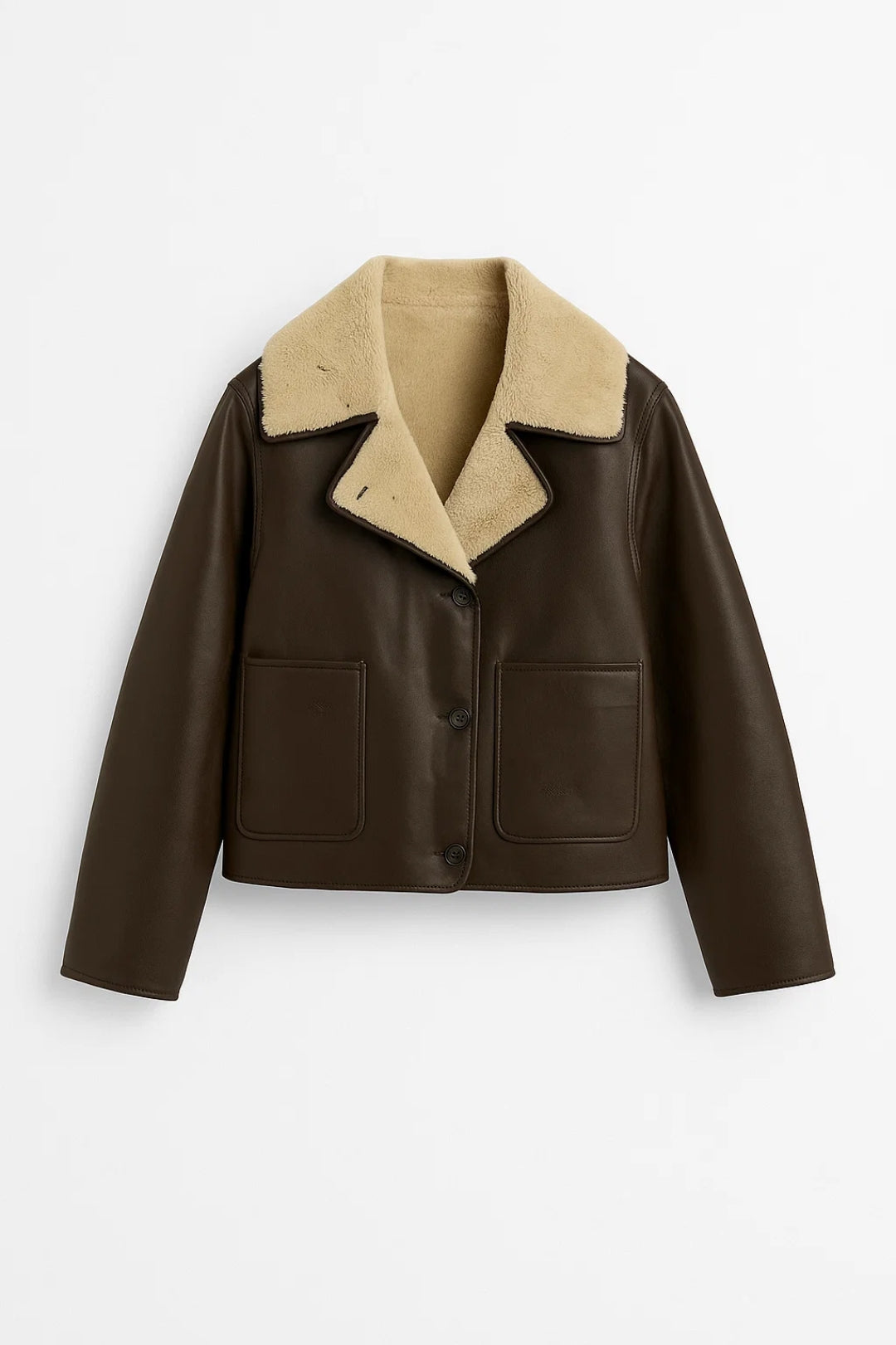 Korte Jas met Imitatiebont