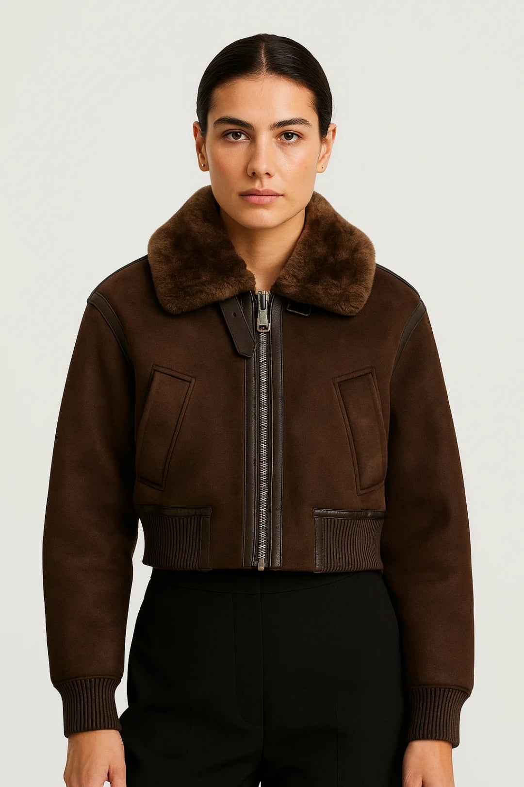 Korte Damesjas | Rechte Snit met Rits