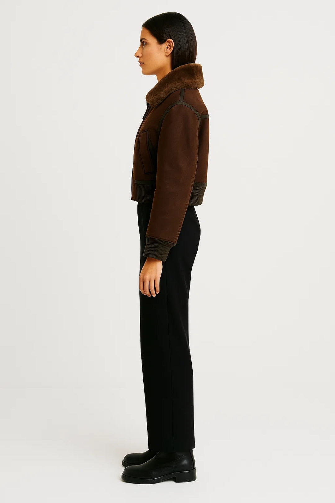 Korte Damesjas | Rechte Snit met Rits