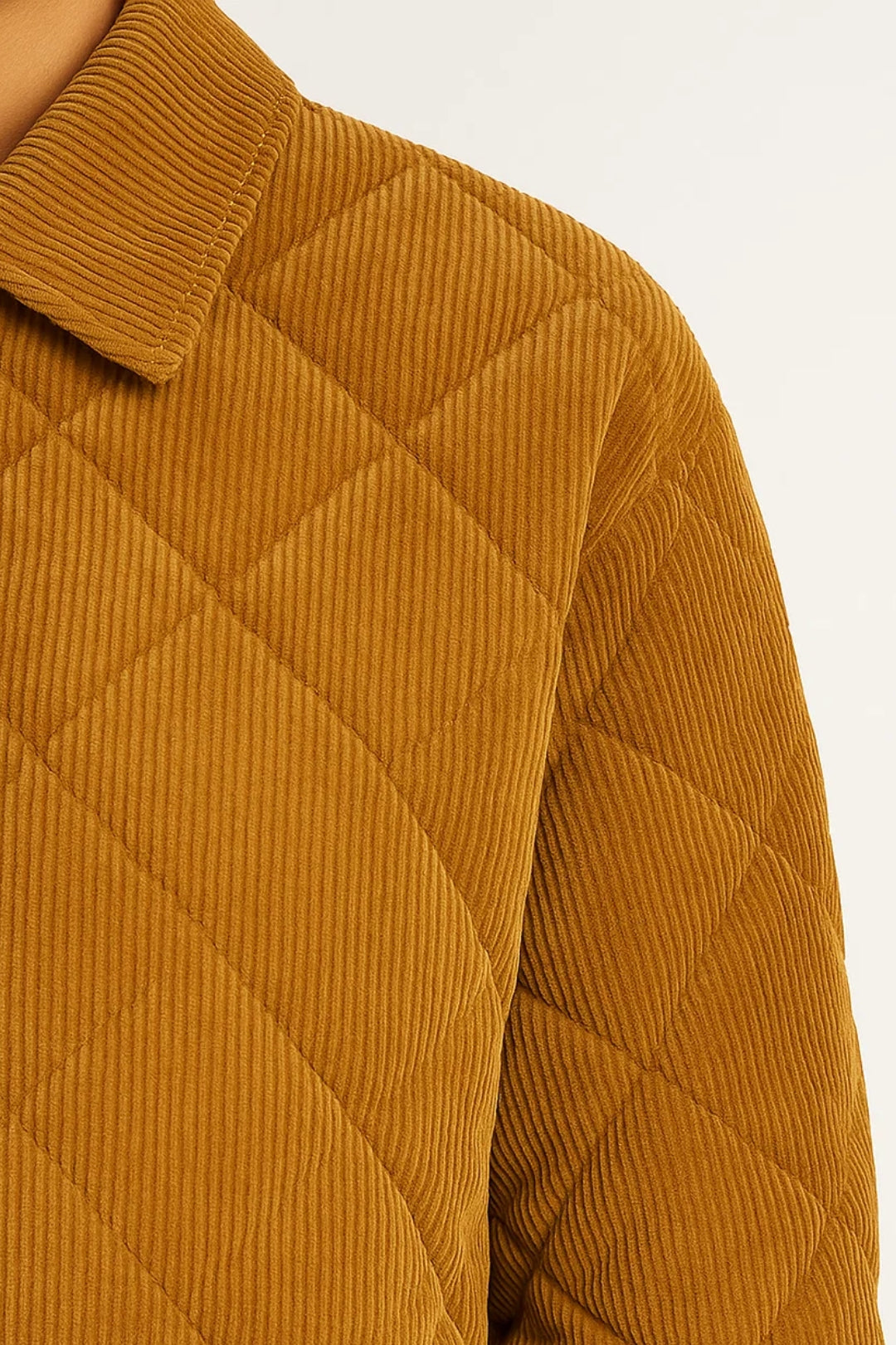 Damesjack van Ribstof met Drukknoopsluiting