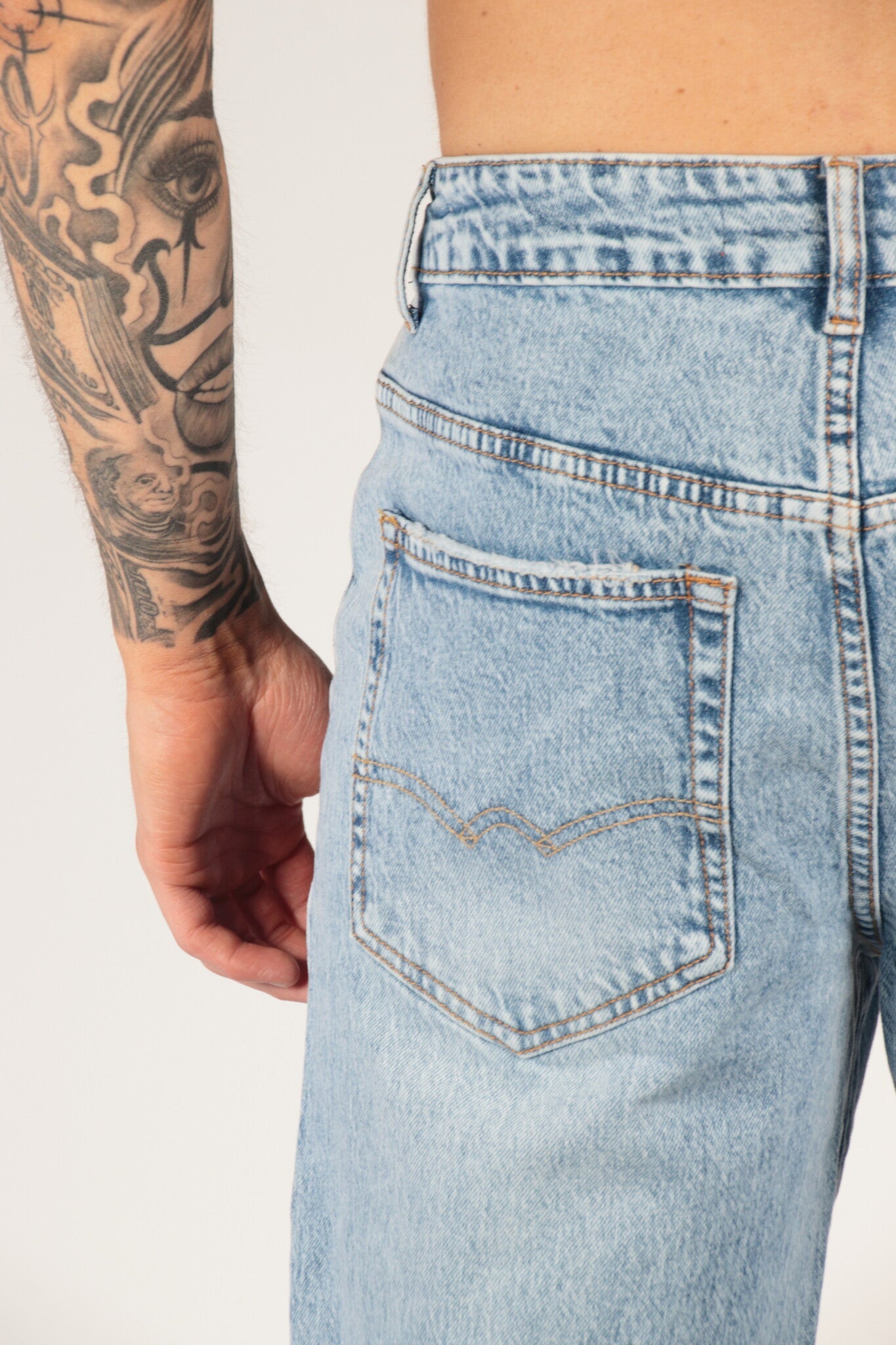 Baggy Jeans Licht Blauw New York
