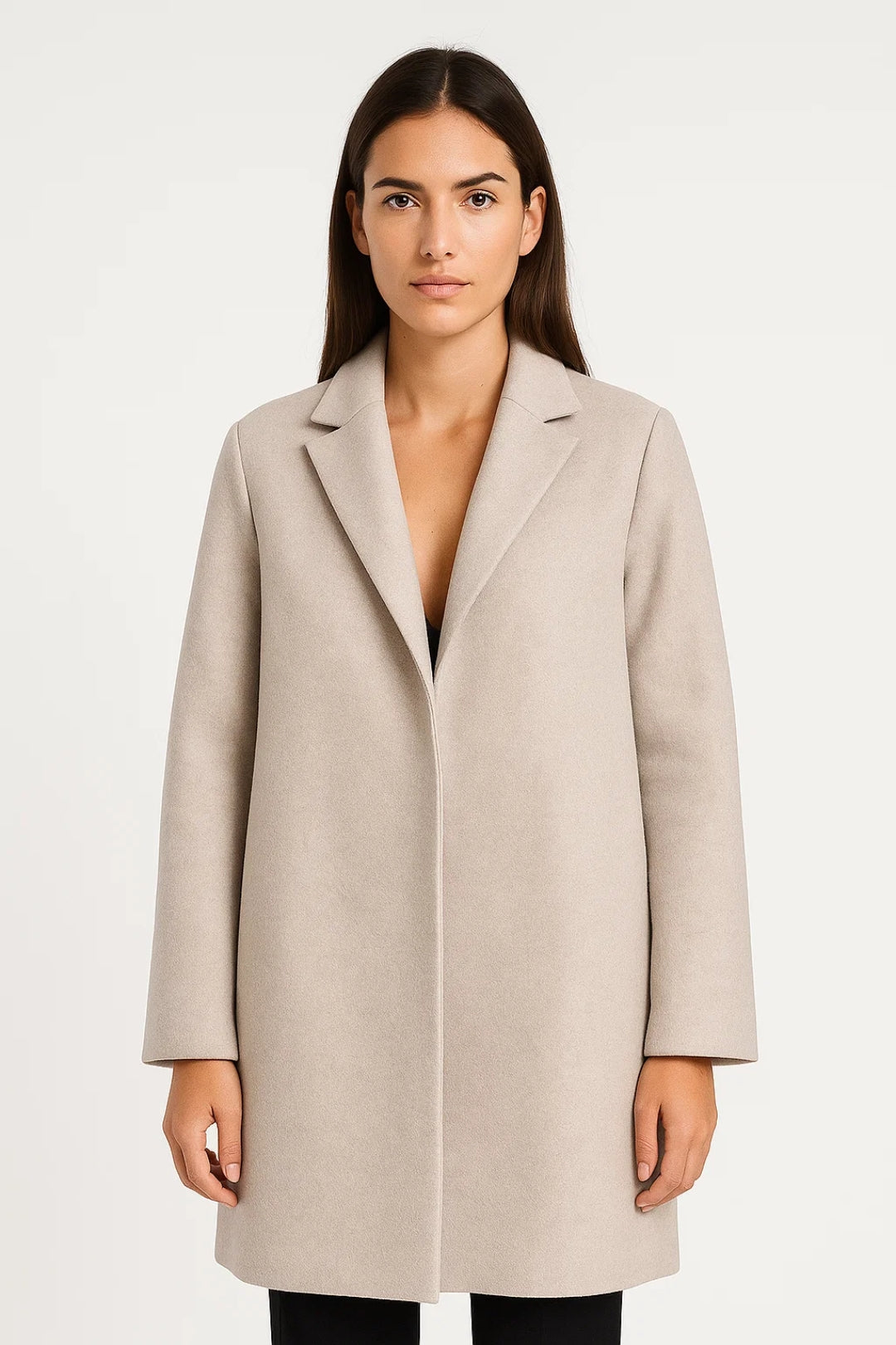 Damesjas met Reverskraag en Verborgen Sluiting