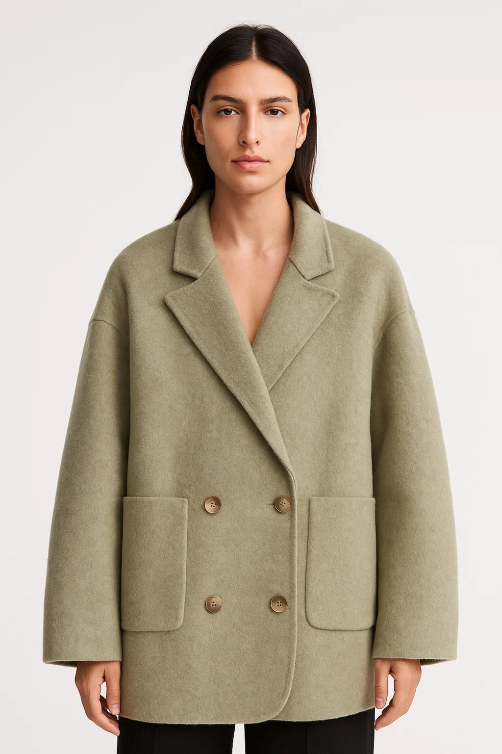 Damesjas met Dubbele Rij Knoopsluiting